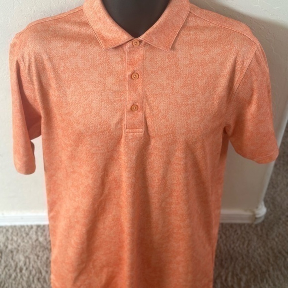 Men’s pre own as is Dry luxe pebble beach golf polo shirt size M medium